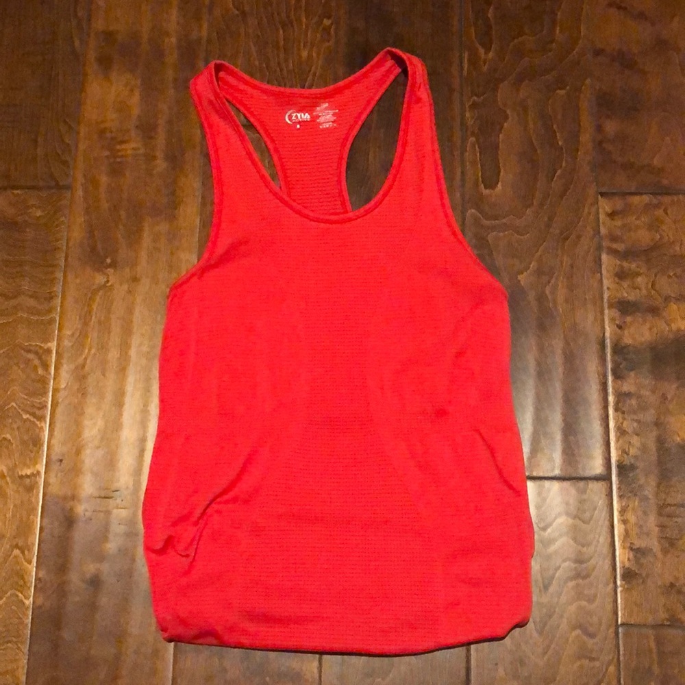 Zyia red copper tank top in size small! EXCELLENT CONDITION!!!